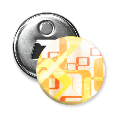 Магнит-открывашка с принтом Квадрат