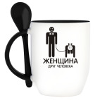 Кружка с ложкой