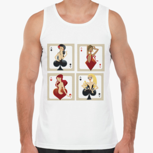 Майка с принтом Карты