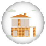 The house is two-storey