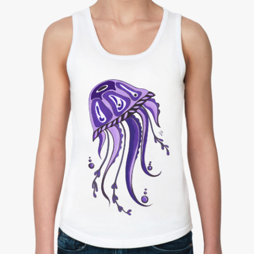 Женская майка Фиолетовая медуза