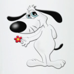 Собачка с цветком