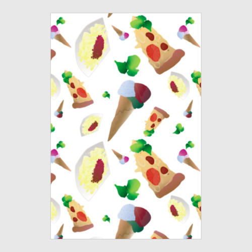 Постер Паттерн итальянской еды