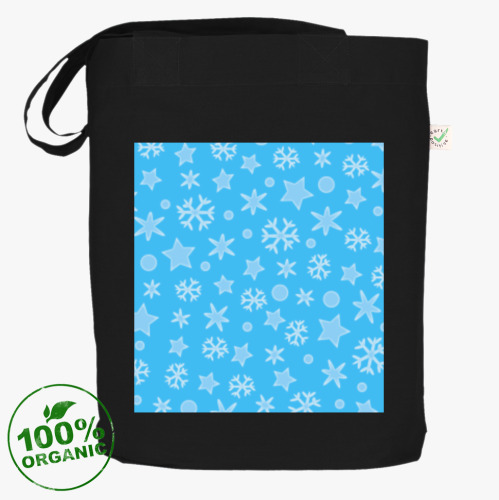 Сумка шоппер с принтом Морозное небо