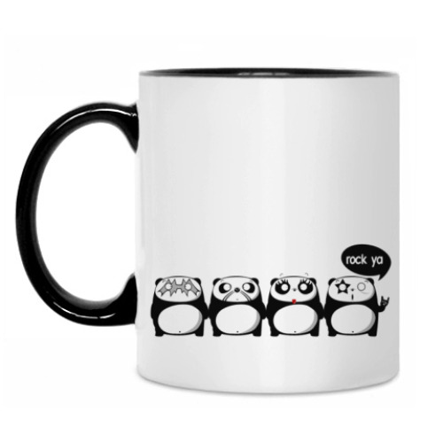 Кружка с принтом Kiss