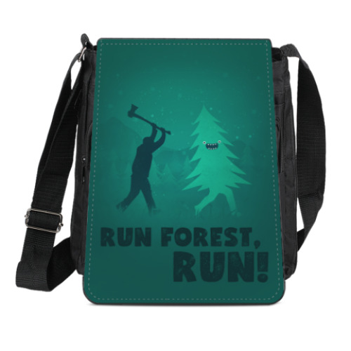 Сумка-планшет Run forest run! New Year