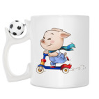 Кружка с футбольным мячиком