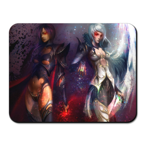 Коврик для мыши с принтом Light and night