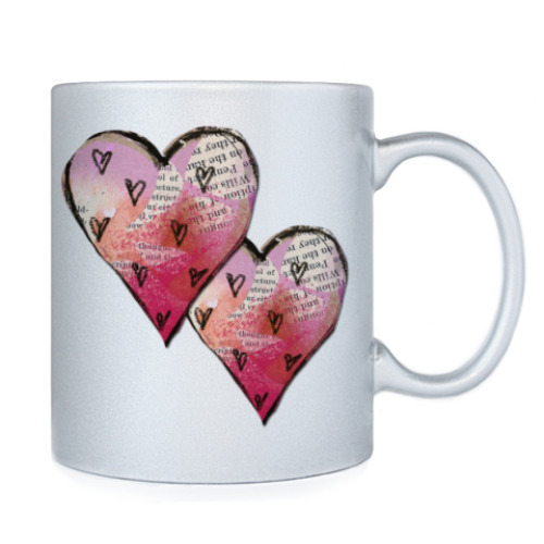 Кружка с принтом Газетная любовь