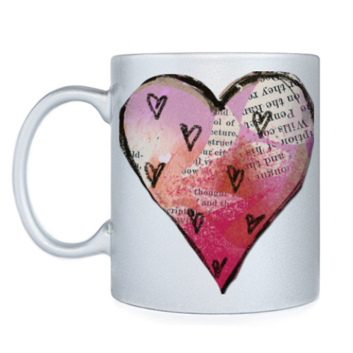 Кружка с принтом Газетная любовь