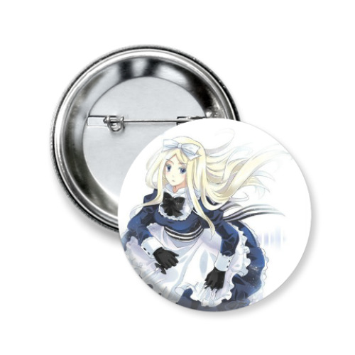 Значок 50мм с принтом Хеталия - Беларусь