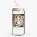 Банка с бамбуковой крышкой