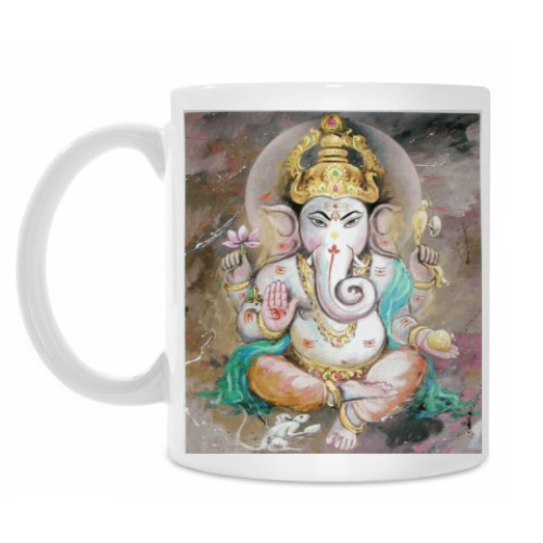 Кружка с принтом Ганеша