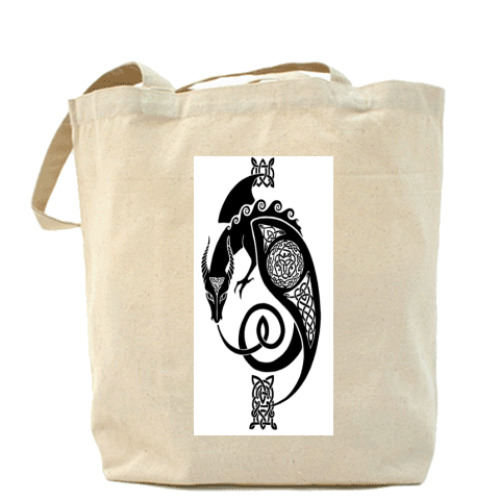 Сумка шоппер с принтом Холщовая сумка