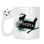 Кружка с футбольным мячиком
