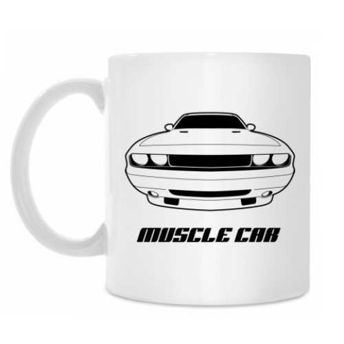 Кружка с принтом Muscle car