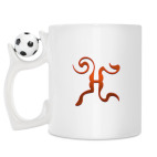 Кружка с футбольным мячиком