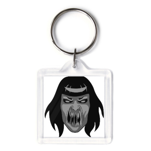 Брелок с принтом Одержимая демоном девушка