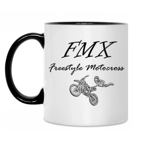 Кружка с принтом Мотофристайл