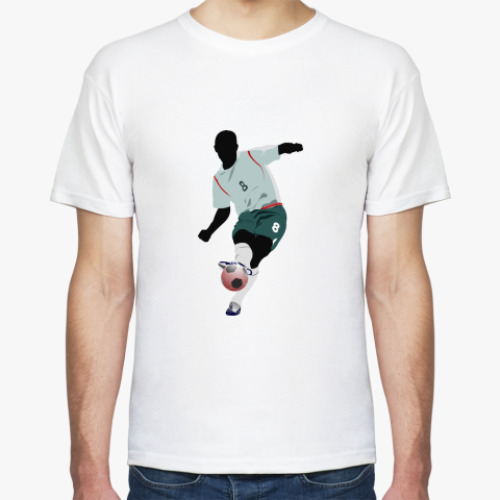 Футболка с принтом Футболист