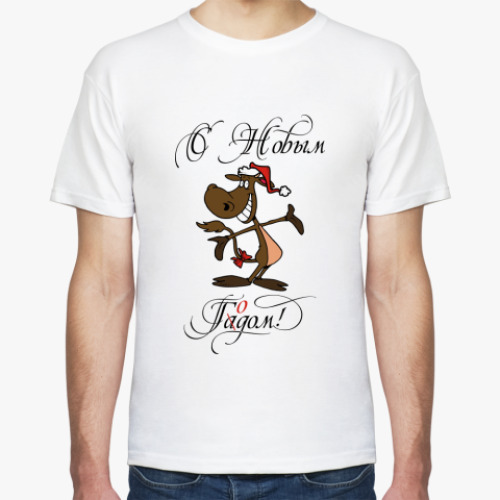 Футболка с принтом С Новым Годом