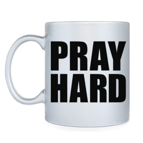 Кружка с принтом Pray Hard