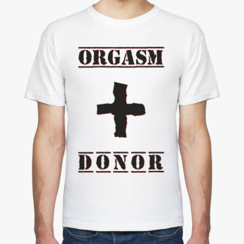 Футболка ORGASM DONOR