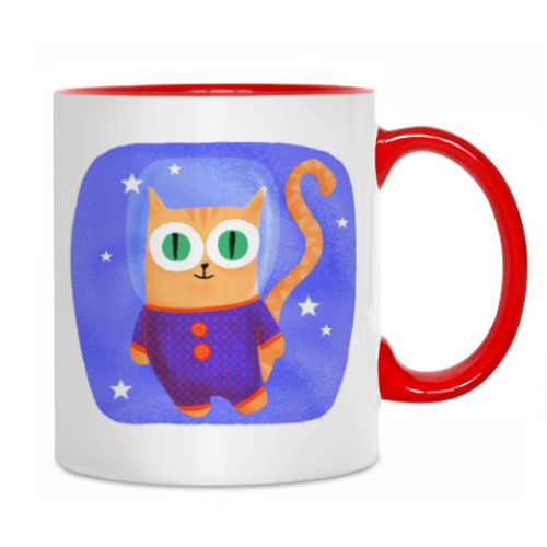 Кружка с принтом Кот