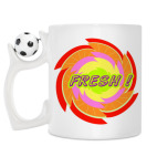 Кружка с футбольным мячиком