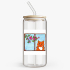 Банка с бамбуковой крышкой