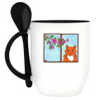 Кружка с ложкой