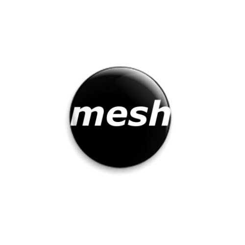 Значок 25мм с принтом  mesh