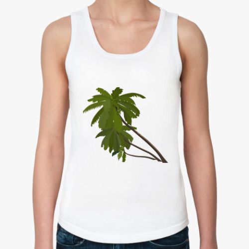 Женская майка с принтом пальмы
