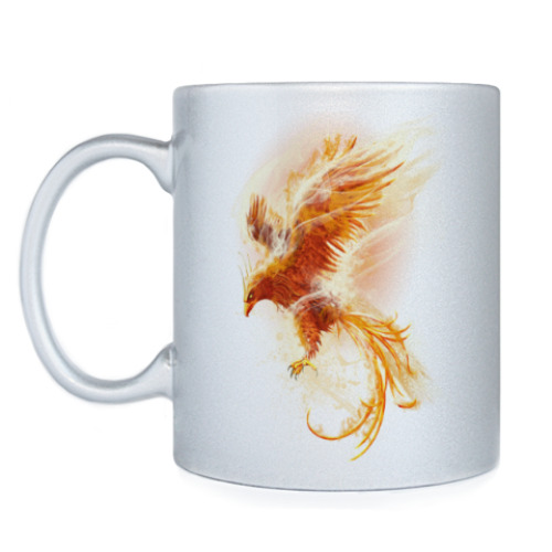 Кружка с принтом Птица Феникс Fenix bird
