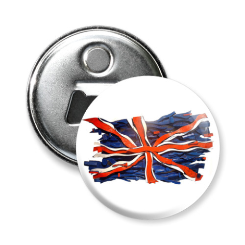 Магнит-открывашка с принтом England