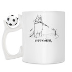 Кружка с футбольным мячиком