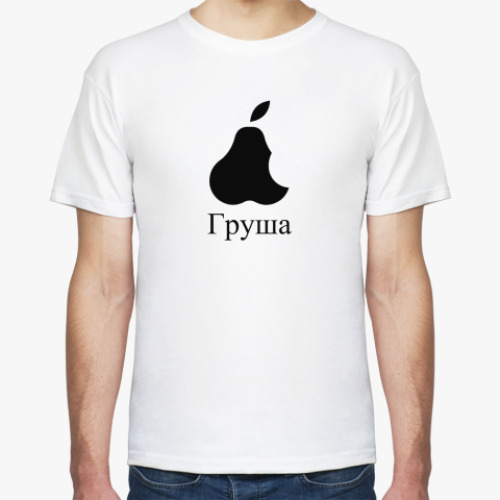 Футболка с принтом Русский Apple