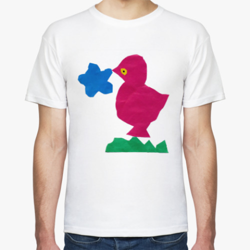 Футболка с принтом цыплёнок