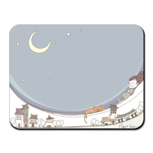 Коврик для мыши с принтом  Ночь