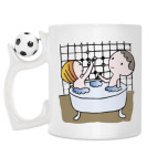 Кружка с футбольным мячиком