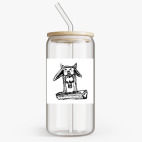 Банка с бамбуковой крышкой