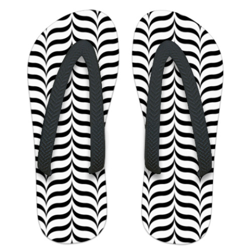 Шлепанцы (сланцы) с принтом Текстура