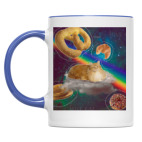 Космический кот на облаке