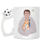 Кружка с футбольным мячиком