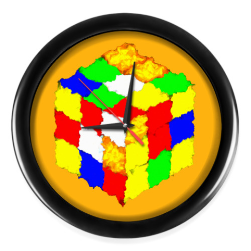 Настенные часы Кубик Рубика