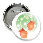 Значок 75 мм Варежка