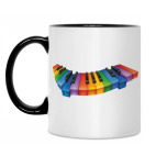 Кружка двухцветная