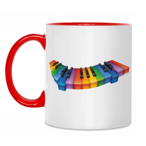 Кружка с принтом Клавиши