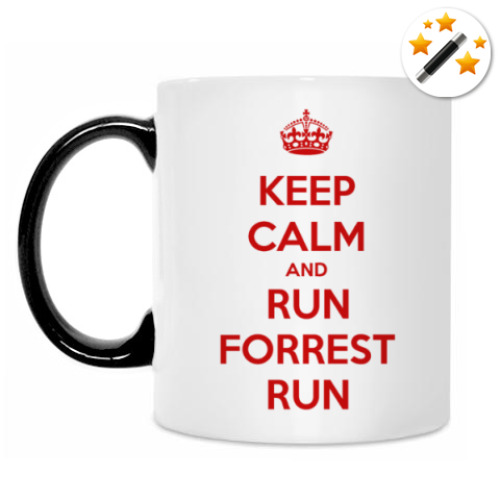 Кружка-хамелеон с принтом Run, Forrest, Run!