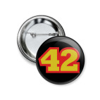 Значок 37 мм  &#039;Don&#039;t panic&#039;